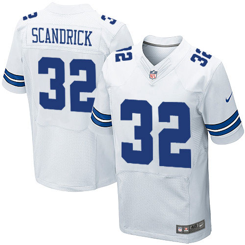 Men's Elite Orlando Scandrick Nike Jersey White Road - #32 NFL Dallas Cowboys